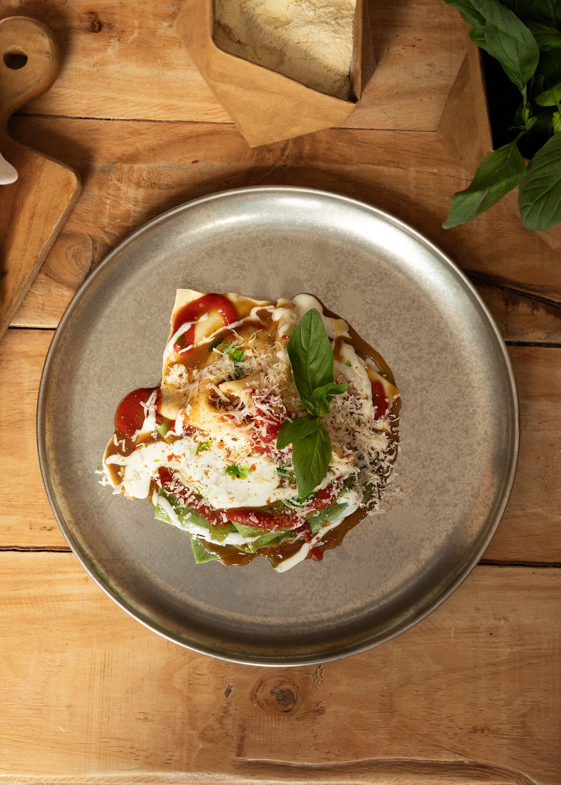 Dettaglio di un piatto del menu degustazione